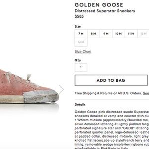 Golden Goose Pink Distressed Superstar Sneakers